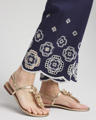 Chico's Petites Petite Brigitte™ 180 Embroidered Wide-Leg Cropped Pants