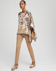 Chico's Petites Petite Juliet Slim Trim Detail Ankle Pants