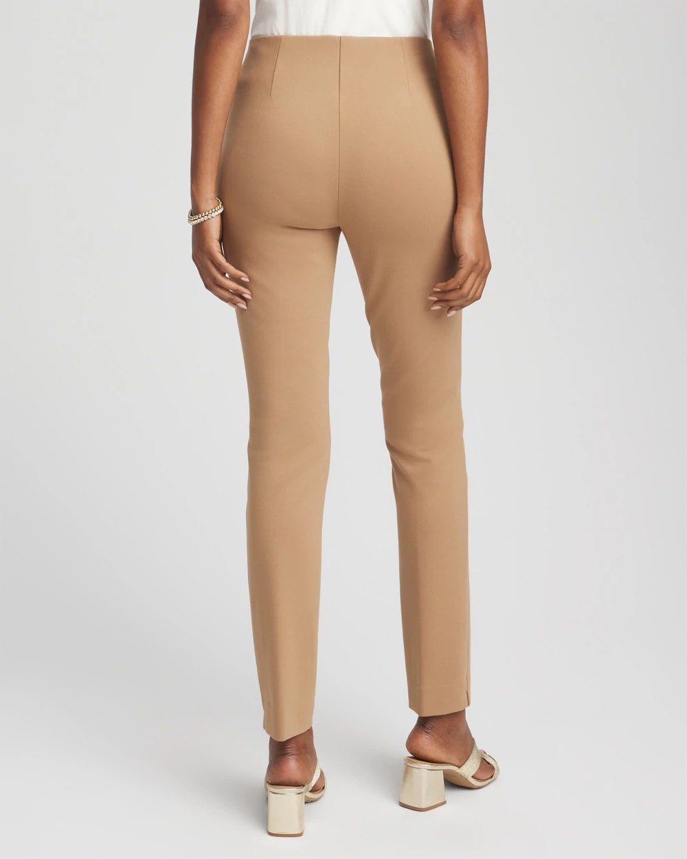 Chico's Petites Petite Juliet Slim Trim Detail Ankle Pants