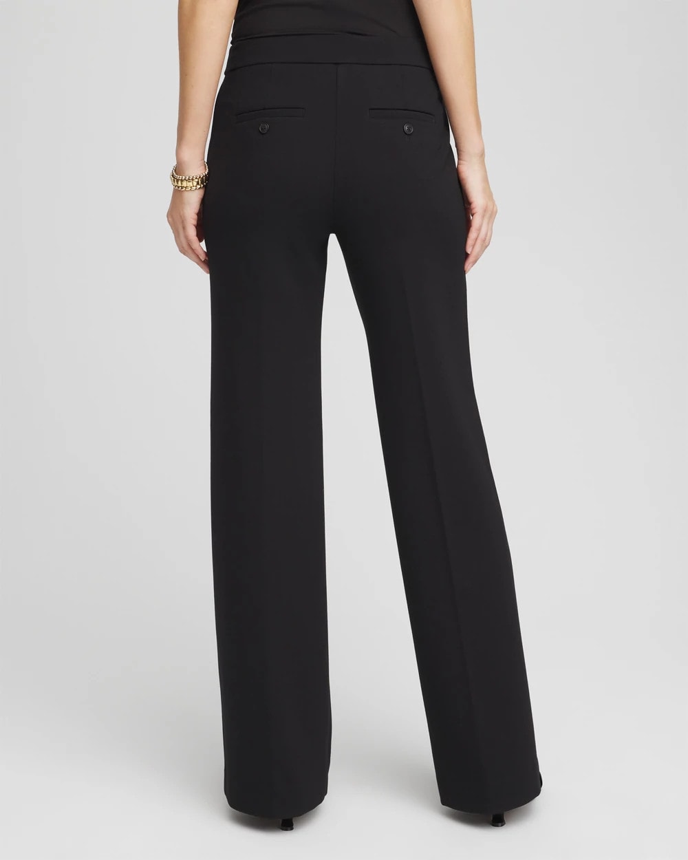 Chico's Petites Petite Emme Wide-Leg Trouser Ponte Pants