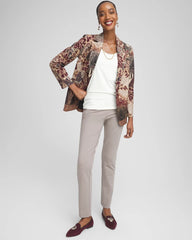 Chico's Petites Petite Juliet Slim Trim Detail Ankle Pants