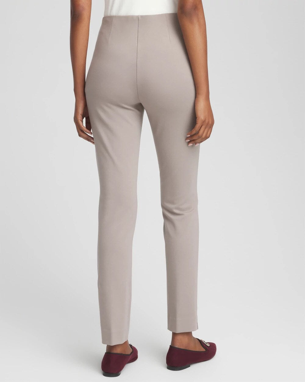 Chico's Petites Petite Juliet Slim Trim Detail Ankle Pants