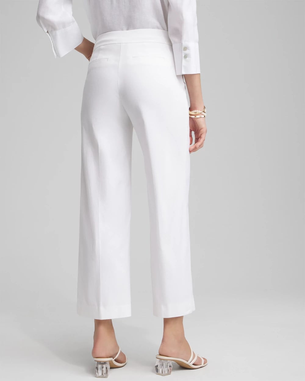 Chico's Petites Petite Brigitte Wide Leg Cropped Pants