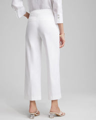Chico's Petites Petite Brigitte Wide Leg Cropped Pants