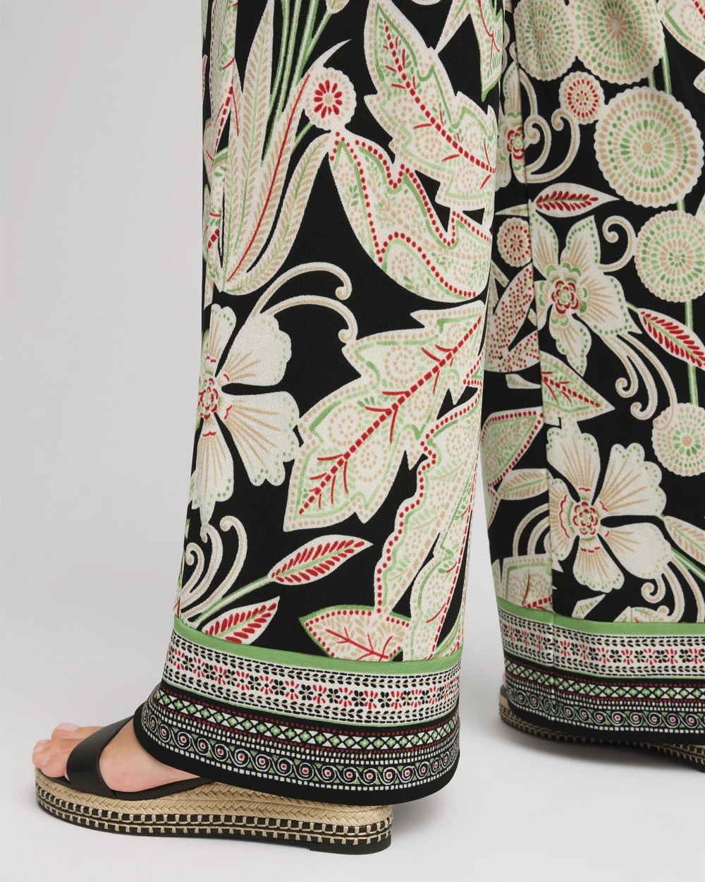 Chico's Petites Petite Travelers™ Island-Motif Palazzo Pants