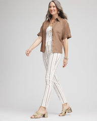 Chico's Petites Petite Brigitte™ Striped Ankle Pants