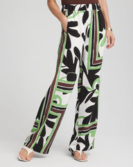 Chico's Petites Petite Printed Silky Soft Pants