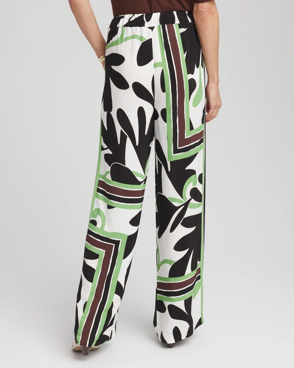 Chico's Petites Petite Printed Silky Soft Pants