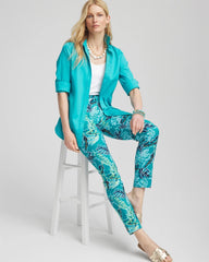 Chico's Petites Brigitte™ Tropical Pull-On Ankle Pants