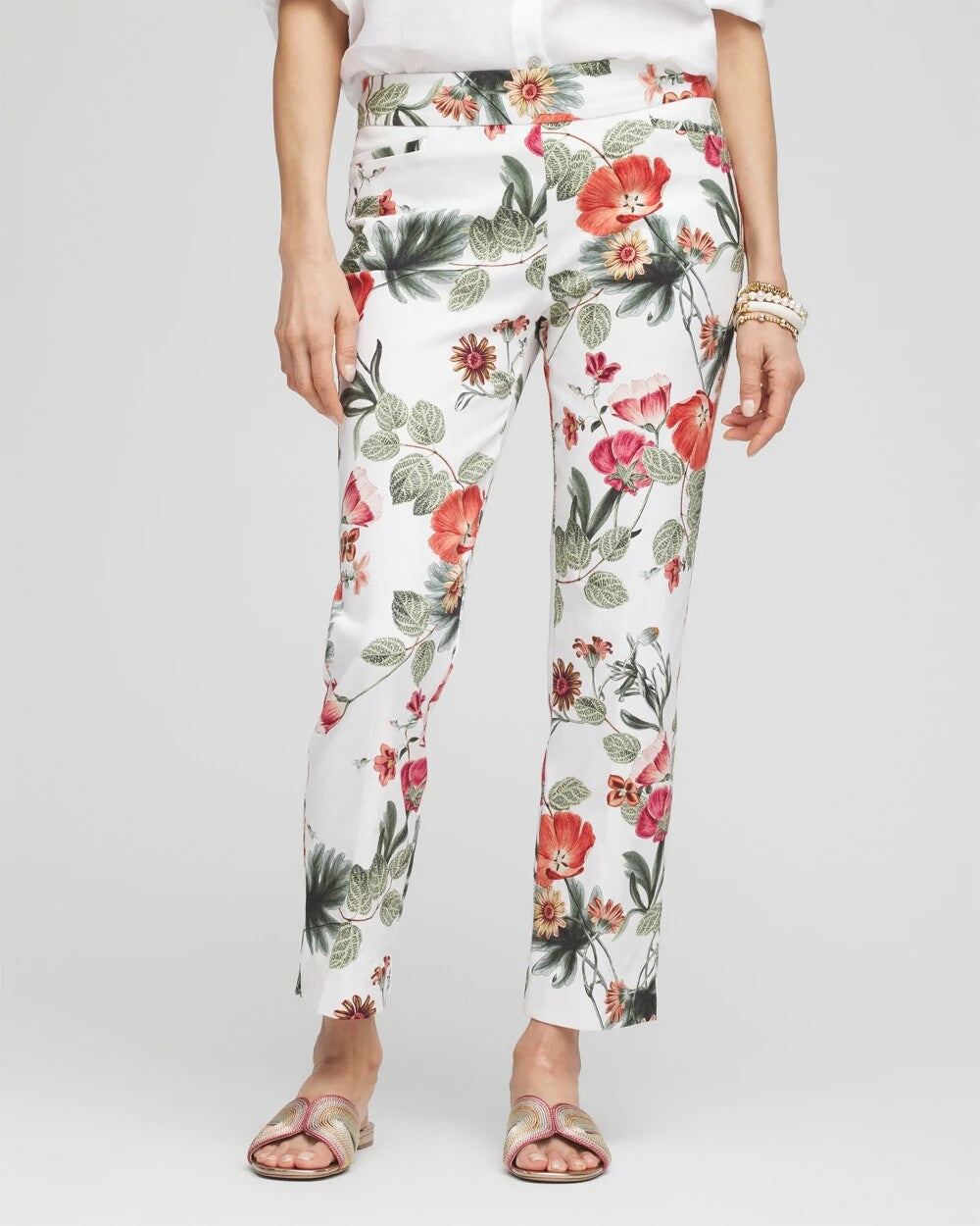 Chico's Petites Petite Brigitte™ Slub Cropped Pants