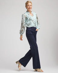 Chico's Petites Petite Faux Suede Bootcut Ankle Pants