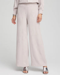 Chico's Petites Petite Sequin Wide Leg Pant