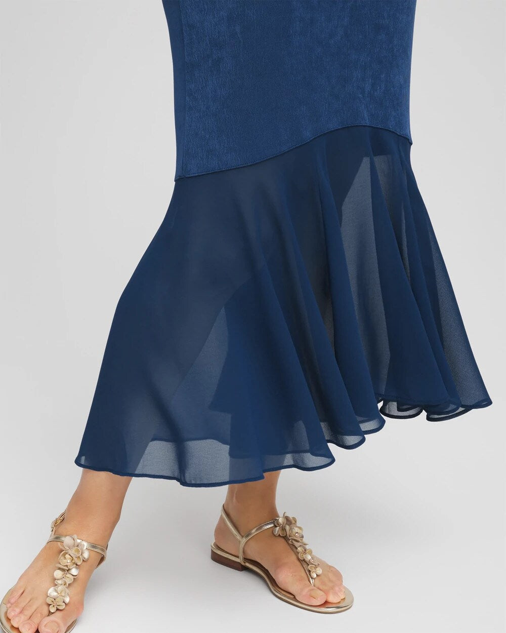 Chico's Petites Travelers™ Petite Chiffon Hem Dress