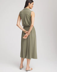 Chico's Petites Petite Travelers™ Knit Sleeveless Shirtdress