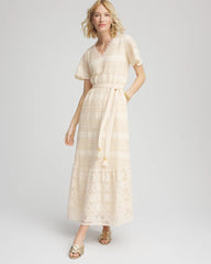 Chico's Petites Crochet-Lace Maxi Dress