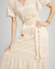 Chico's Petites Crochet-Lace Maxi Dress