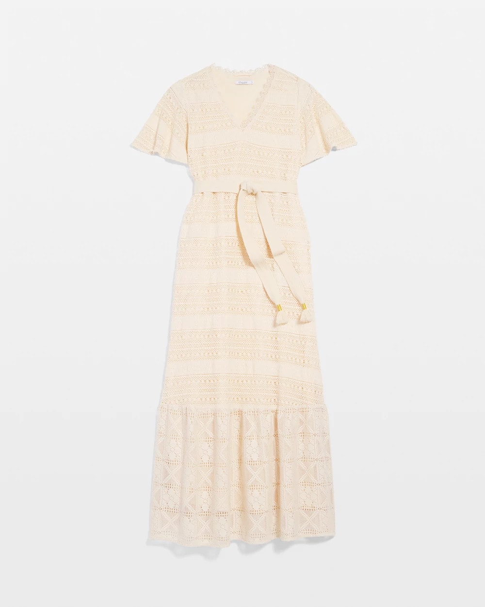 Chico's Petites Crochet-Lace Maxi Dress