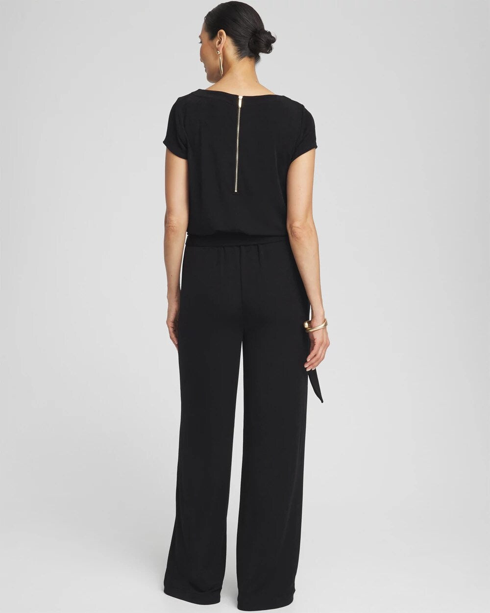 Chico's Petites Petite Travelers™ Cap Sleeve Jumpsuit