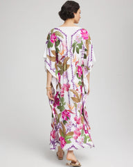 Chico's Petites Petite Island Cinch-Waist Kaftan Dress
