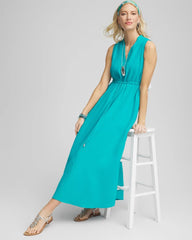 Chico's Petites Petite Sleeveless Gauze Maxi Dress