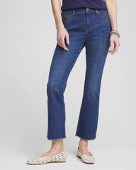Chico's Petites Petite Girlfriend Fray Hem Kick Flares