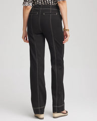 Chico's Petites Petite Pull-On Wide-Leg Jeans