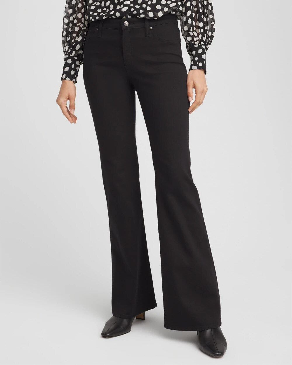 Chico's Petites Petite Girlfriend Flared Leg Jeans