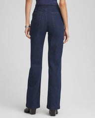 Chico's Petites Petite Pull-On Wide-Leg Trouser Jeans