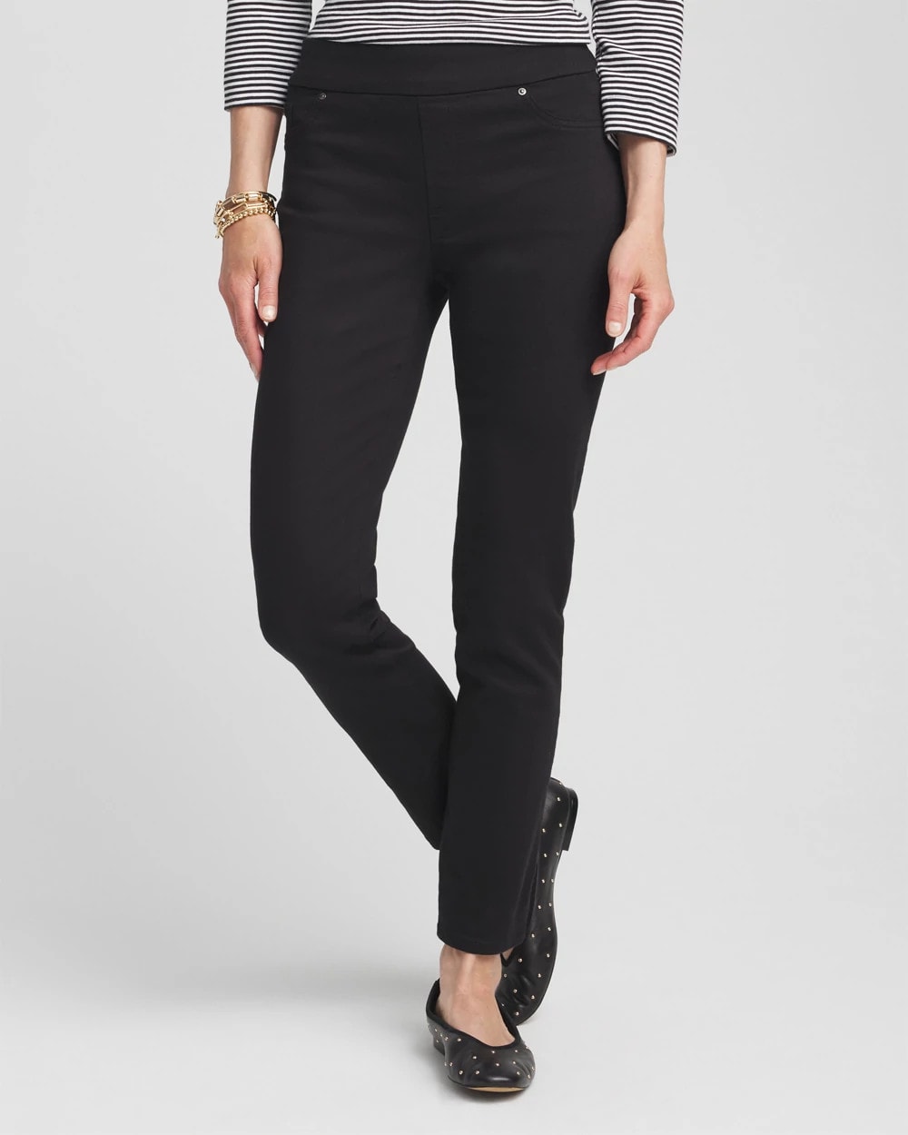 Chico's Petites Denim Pull-On Ankle Jeggings
