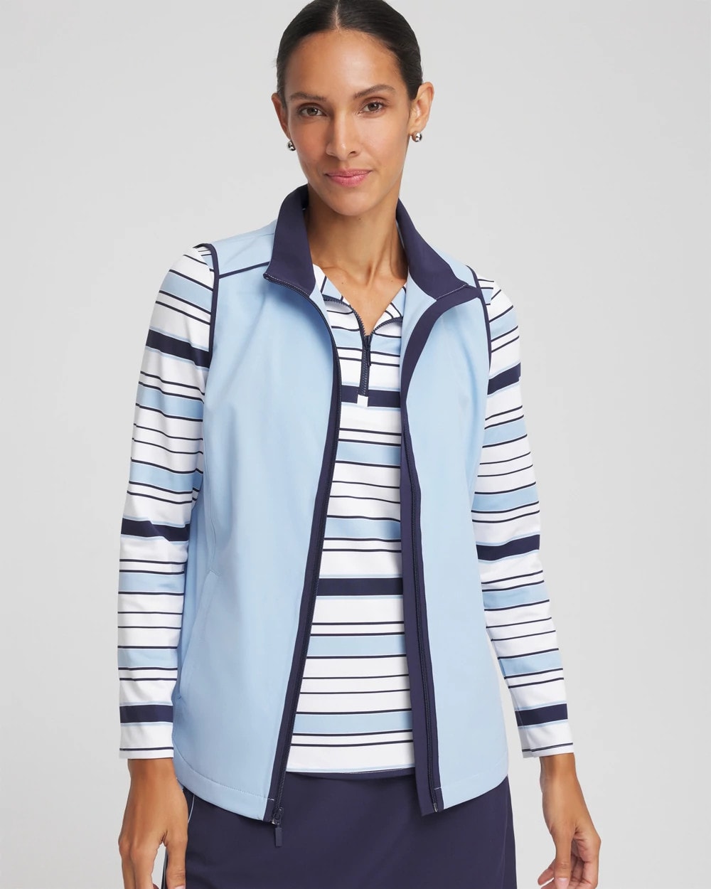 Chico's Collections Zenergy® UPF Contrast Vest