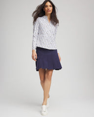 Chico's Collections Zenergy® UPF Rice Ruffle Top