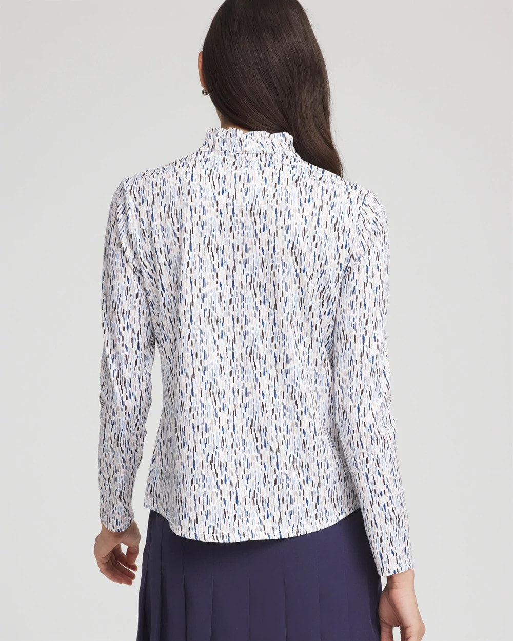 Chico's Collections Zenergy® UPF Rice Ruffle Top