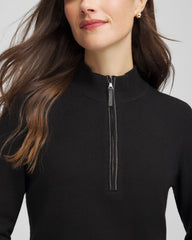 Chico's Collections Zenergy® Luxe Half-Zip Pullover Top