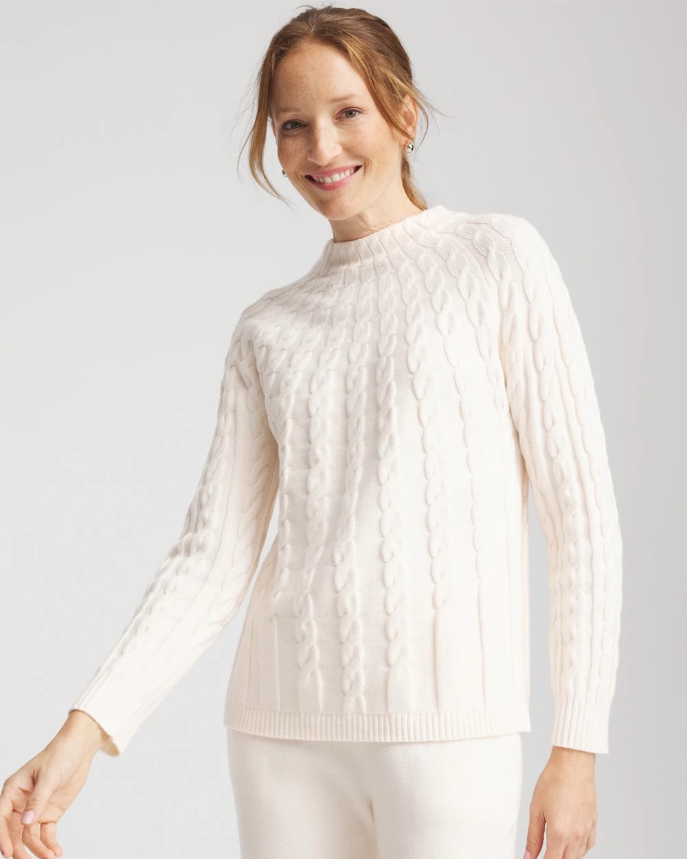 Chico's Collections Zenergy® Luxe Cable Sweater