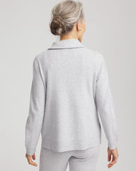 Chico's Collections Zenergy® Luxe Diamante Zip Cardigan
