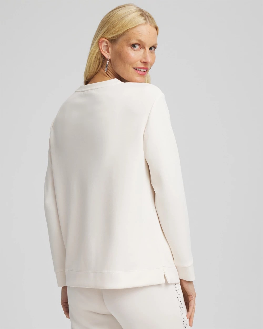 Chico's Collections Zenergy® Rhinestone Pullover Top
