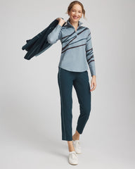 Chico's Collections Zenergy® UPF Morocco Zip-Front Pullover