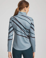Chico's Collections Zenergy® UPF Morocco Zip-Front Pullover