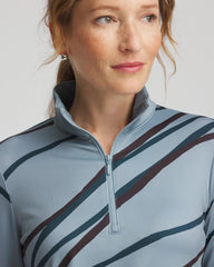 Chico's Collections Zenergy® UPF Morocco Zip-Front Pullover