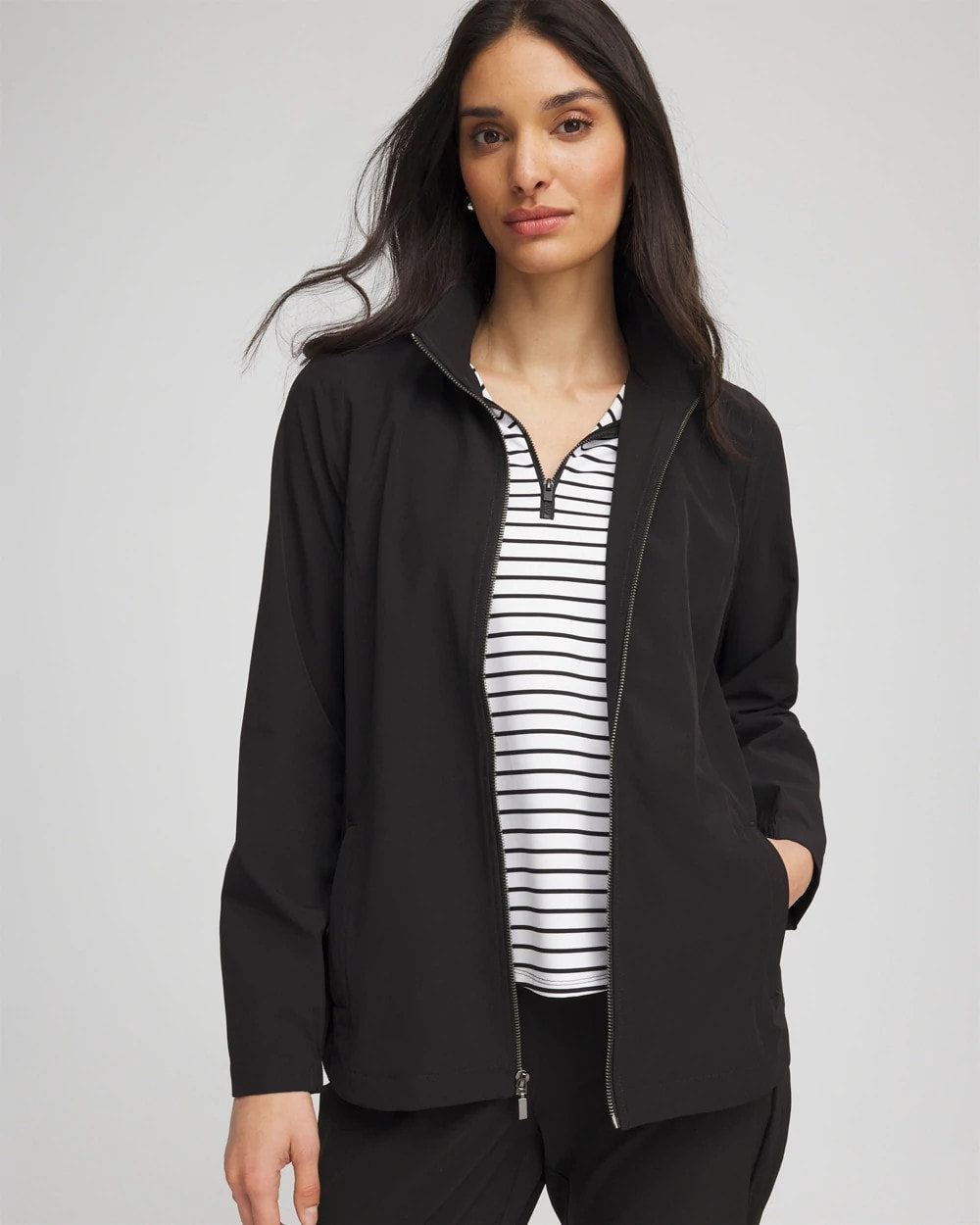 Chico's Collections Zenergy® UPF Zip Front Jacket