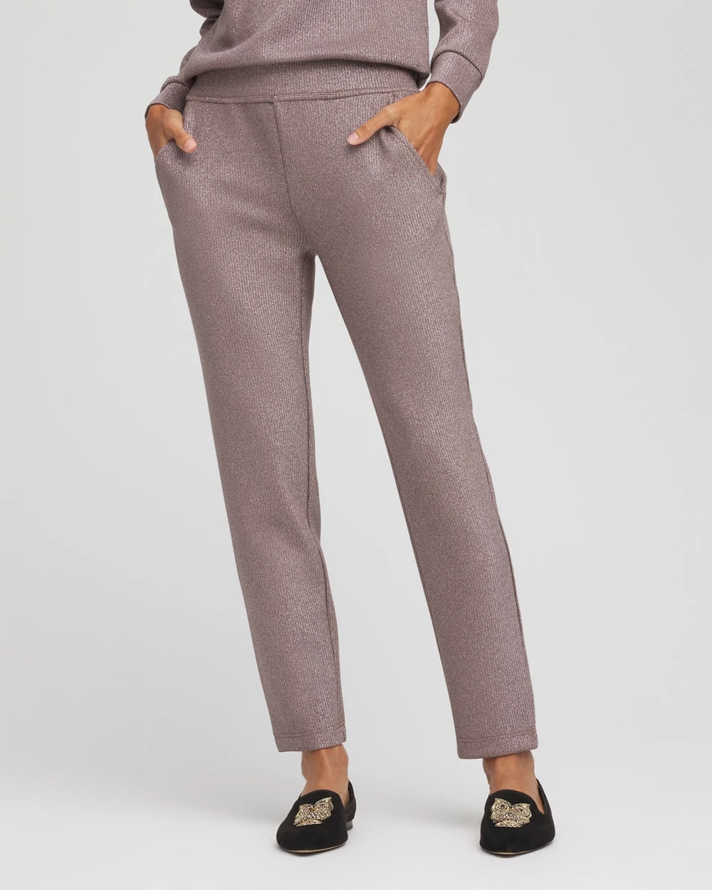Chico's Collections Zenergy® Sparkle Tapered Ankle Pants