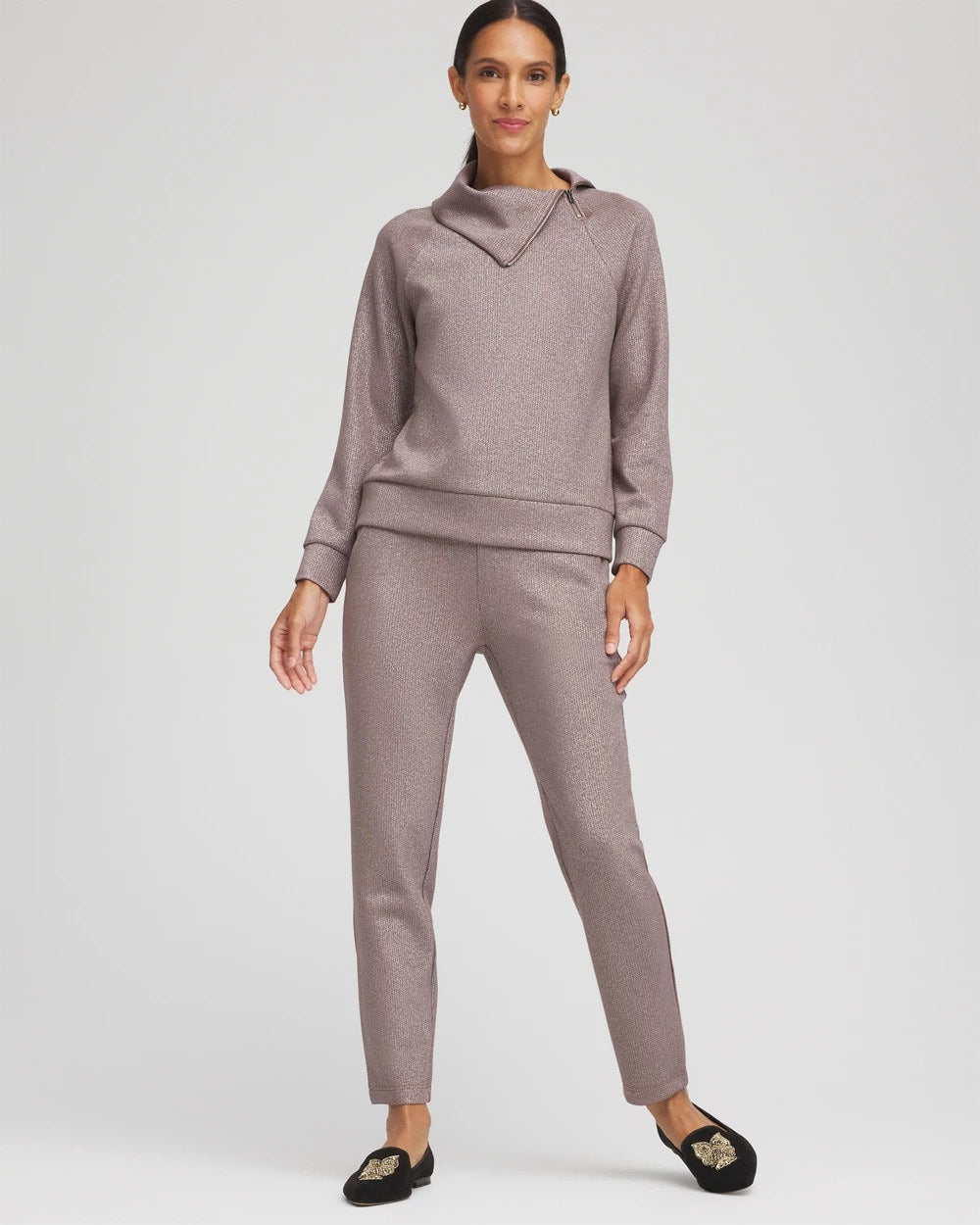 Chico's Collections Zenergy® Sparkle Tapered Ankle Pants