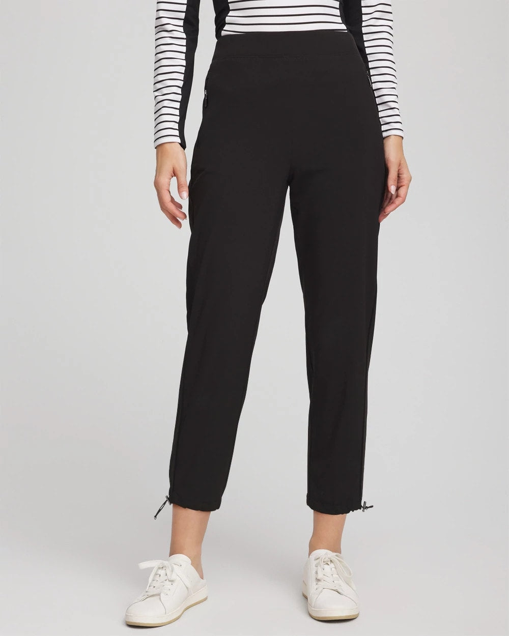 Chico's Collections Zenergy® UPF Rib Mix Cropped Pants