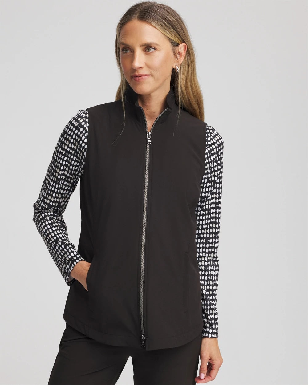 Chico's Collections Zenergy® UPF Front-Zip Travel Vest