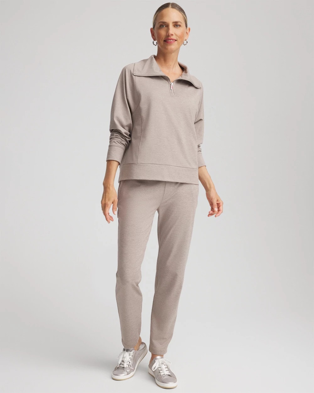 Chico's Collections Zenergy® Cloud Half-Zip Pullover Top