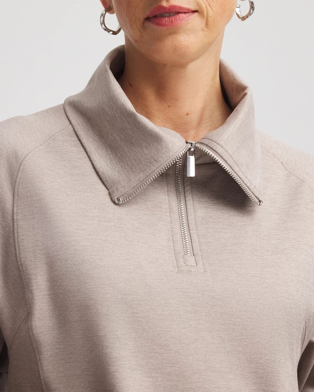 Chico's Collections Zenergy® Cloud Half-Zip Pullover Top