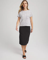 Chico's Collections Zenergy® UPF Geo-Print Dolman Top