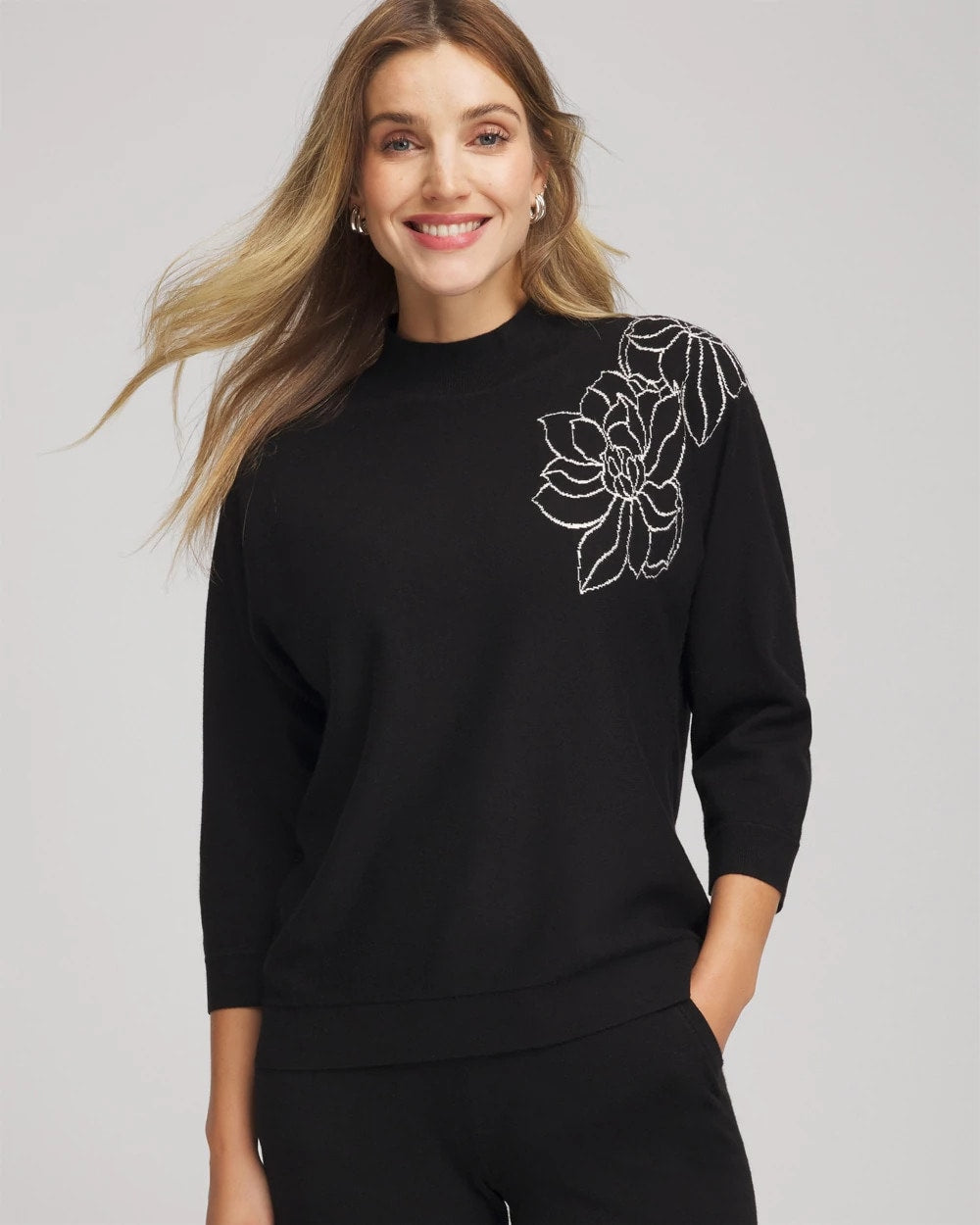 Chico's Collections Zenergy® Luxe Intarsia Sweater