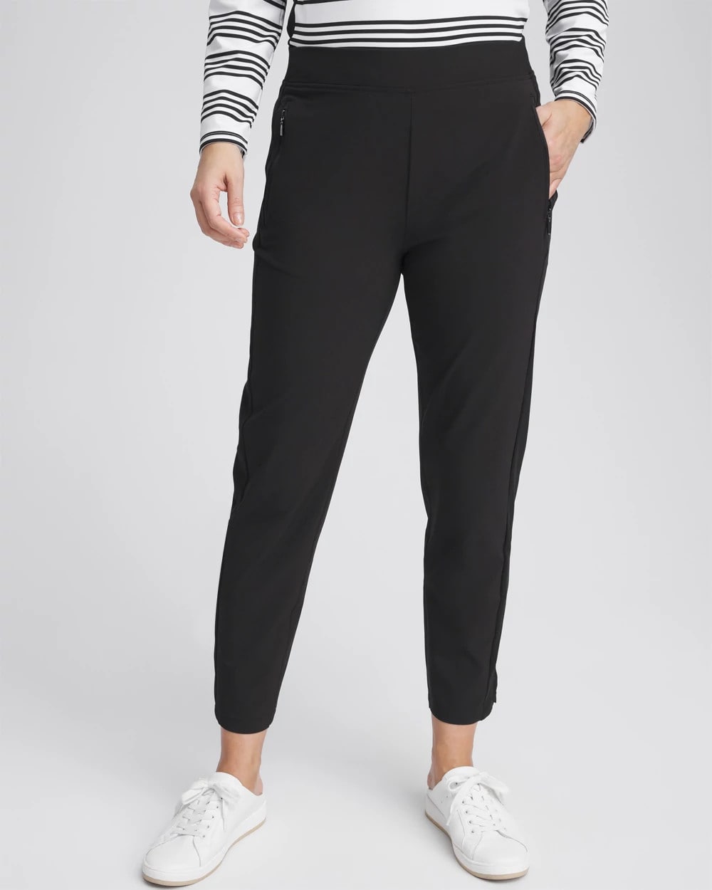 Chico's Collections Zenergy® UPF Rib Mix Ankle Pants