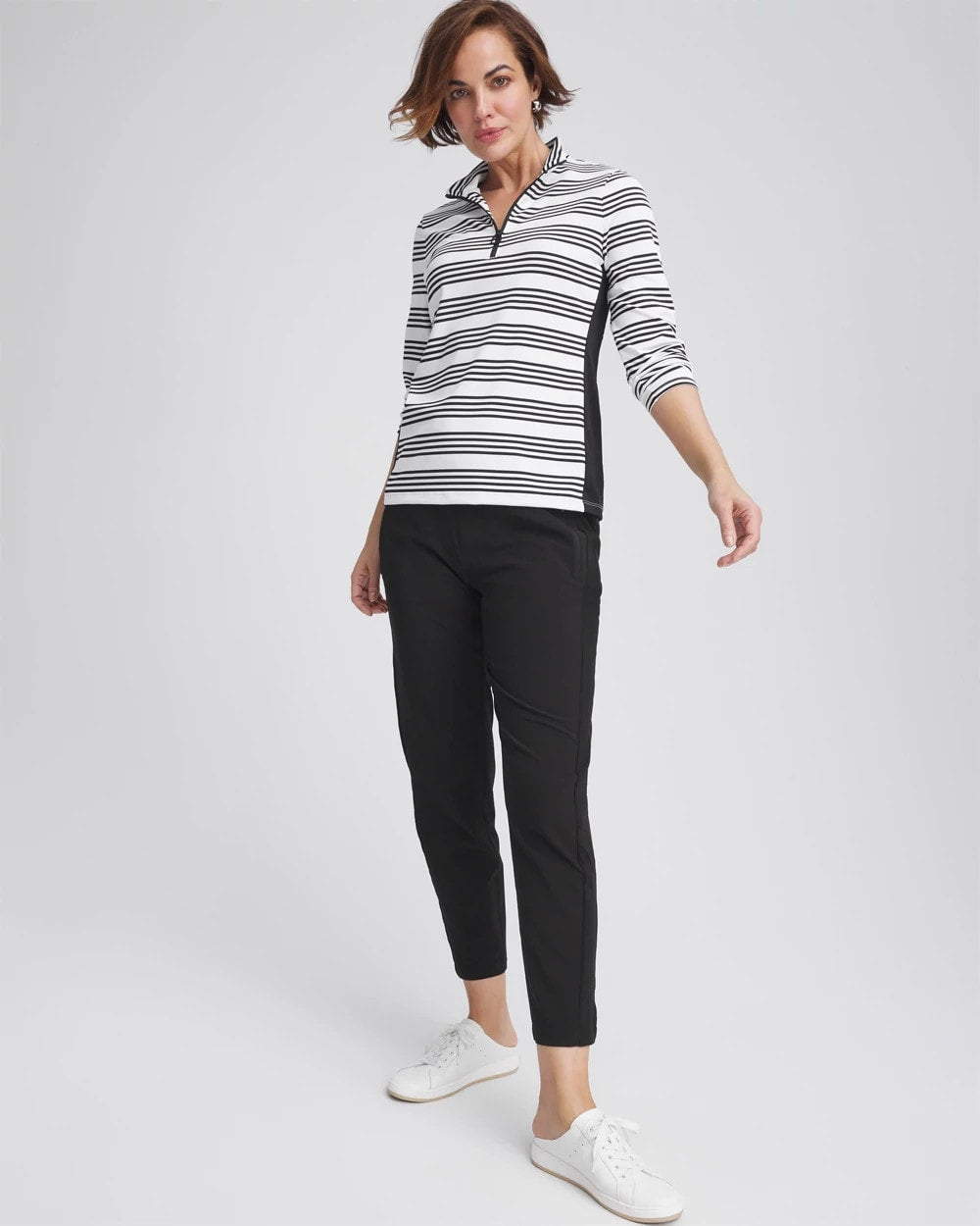 Chico's Collections Zenergy® UPF Rib Mix Ankle Pants